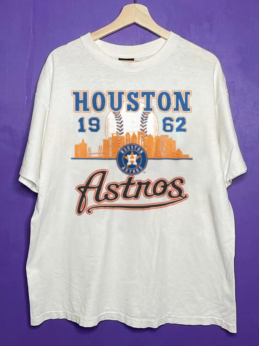 Vintage 90s Styled Houston Astros Baseball Shirt, Houston Astros 1962 Shirt Tee